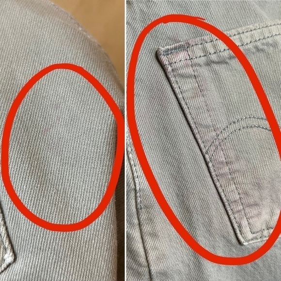 Levi's | Custom Harley Davidson Patch Vintage 550 Jeans Straight Leg Y2K Size 30 - Picture 13 of 16